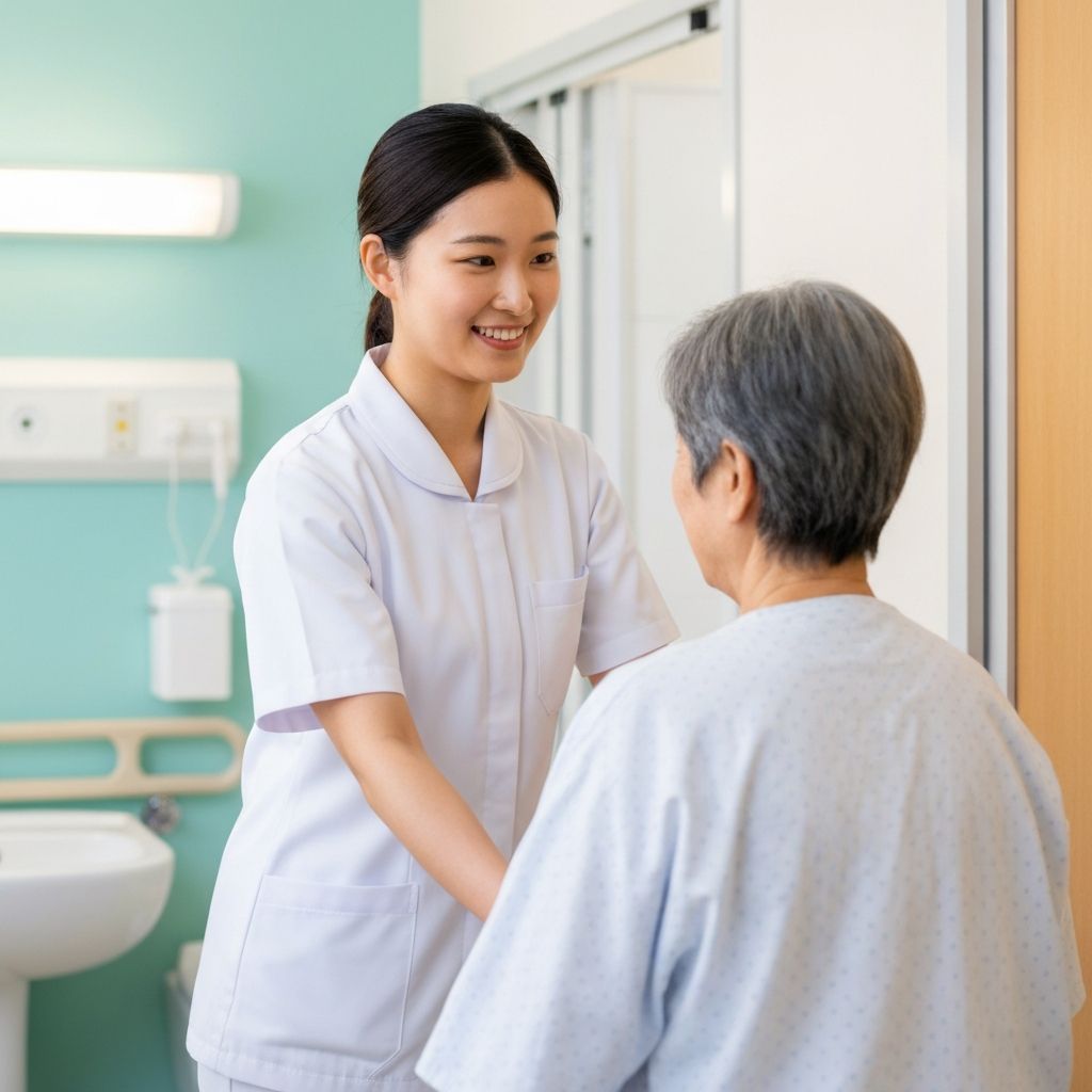 Healthcare worker providing care